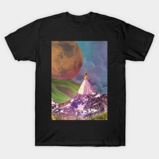 The Hilltop - Vintage Inspired Collage Illustration T-Shirt